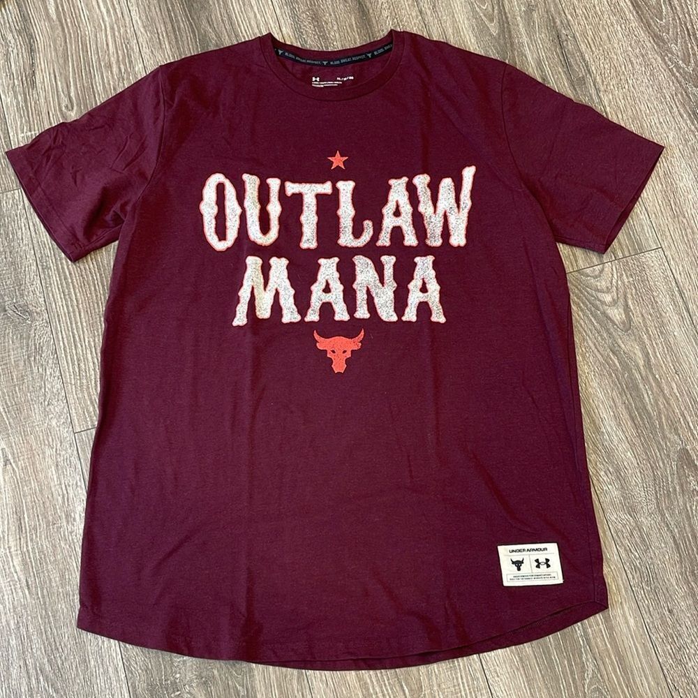 Under Armour OUTLAW MANA Maroon Tee Size XL